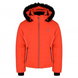 Veste de ski fille Predate Fiery Coral DGP332 Dare 2BDARE 2 BECroque Montagne