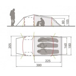 , Tente de randonnée Arco XT 3P Vaude, VAUDE, Croque Montagne, Tente de randonnée Arco XT 3P Vaude, VAUDE, Croque Montagne