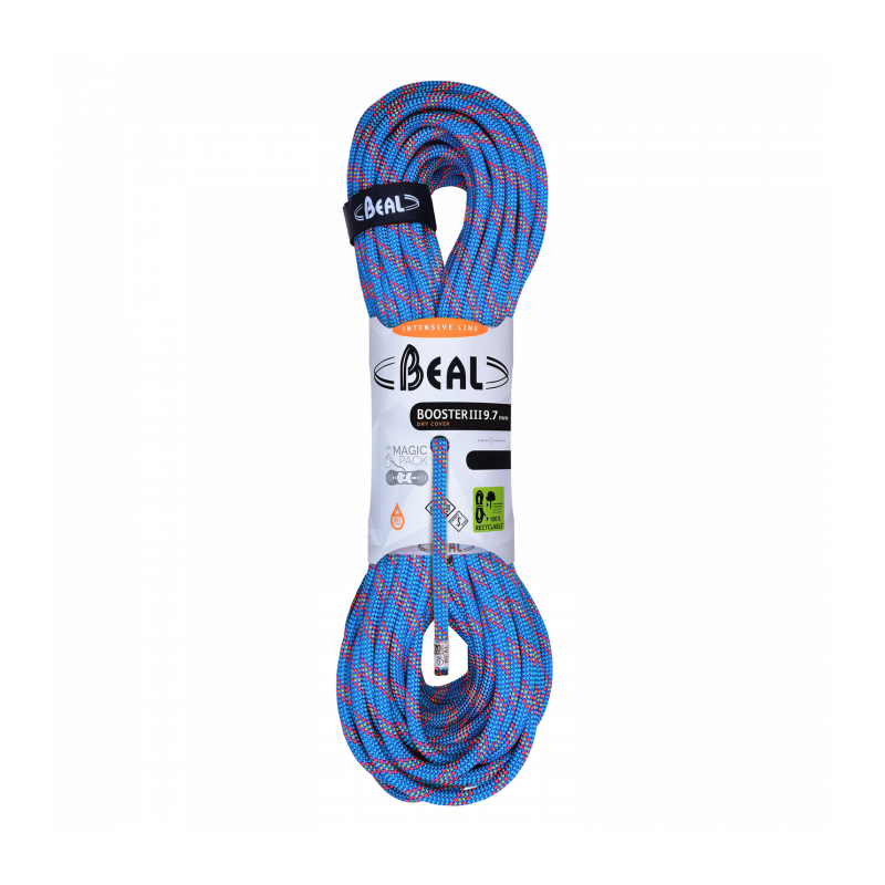 Corde d'escalade Booster III 9.7 mm Dry Cover Unicore en poupée de 60 mètres BéalBEALCroque Montagne