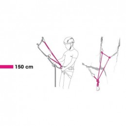 Dynaloop Beal anneau en corde dynamique multifonction de 8,3mm pour alpinisme et grandes voies.BEALCroque Montagne
