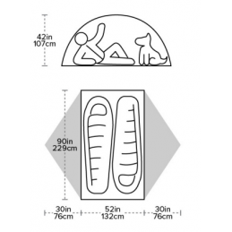 Tente de randonnée Blacktail 2 Green Big AgnesBIG AGNESCroque Montagne