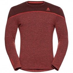 , Tee-shirt homme Revelstoke Performance Wool Warm ML Odlo, ODLO, Croque Montagne