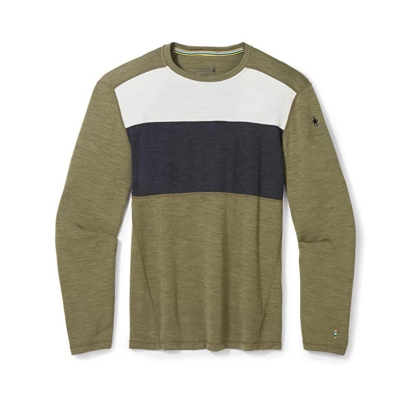, Baselayer homme Merino 250 Crew Colorblock  Smartwool, SMARTWOOL, Croque Montagne