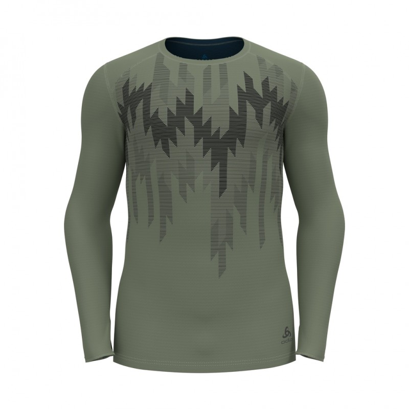 , T-shirt manches longues chaud et technique homme Active Warm Eco Odlo, ODLO, Croque Montagne