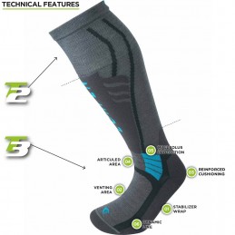 , chaussettes de ski femme superlight eco Lorpen, LORPEN, Croque Montagne