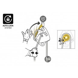 Descendeur avec poulie-bloqueur intégrée Maestro S Petzl