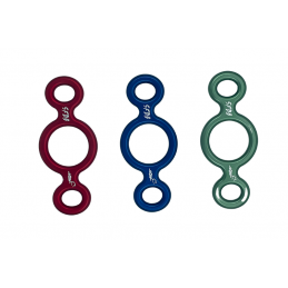 , Descendeur équipeur canyon double 8 Anodisé couleur SFD8, , Croque Montagne