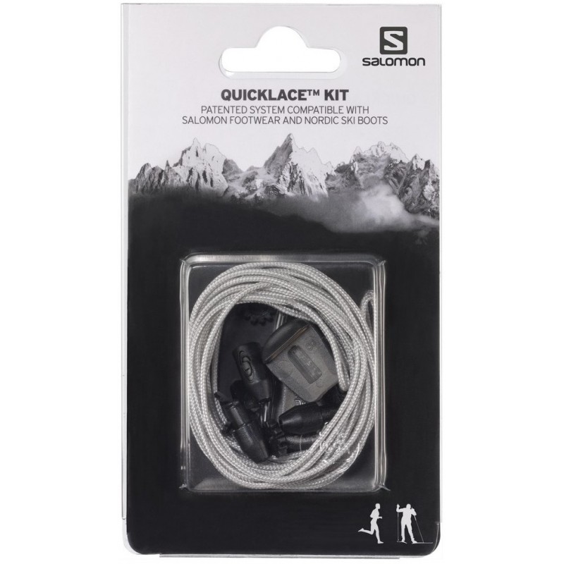 Kit Lacets de rechange Quicklace grey 326672 SalomonSALOMONCroque Montagne