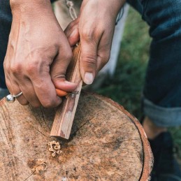 FIRESTEEL_1_LMF_CROQUE_MONTAGNE, Allume-feu Swedish FireSteel BIO scout 2 in 1, LIGHT MY FIRE, Croque Montagne