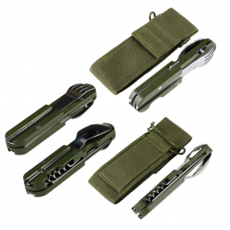 Couteau inox bivouac avec housse Cao Camping, Couteau inox bivouac avec housse Cao Camping, CAO CAMPING, Croque Montagne