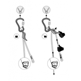 Longe SBEA Adjust 20-100 cm Ocun, Longe SBEA Adjust 20-100 cm Ocun, OCUN, Croque Montagne