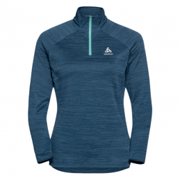 Pull demi Zip Run Easy Warm Femme Odlo, Pull demi Zip Run Easy Warm Femme Odlo, ODLO, Croque Montagne
