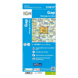 Carte IGN 3338 et Gap montagne de Céüse, Carte IGN 3338 et Gap montagne de Céüse, IGN, Croque Montagne