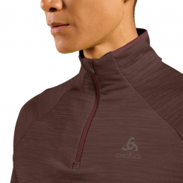 Pull manches longues col zippé 1/2 Run Easy homme Odlo