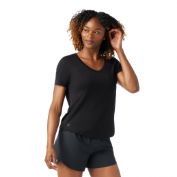 Tee Shirt col V Women Active Ultralite Smartwool, Tee Shirt col V Women Active Ultralite Smartwool, SMARTWOOL, Croque Montagne