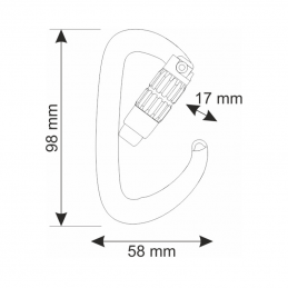 Mousqueton Orbit 2 Lock Camp, Mousqueton Orbit 2 Lock Camp, CAMP, Croque Montagne