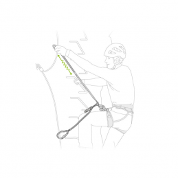 Longe via ferrata Scorpio Vertigo SW Petzl, Longe via ferrata Scorpio Vertigo SW Petzl, PETZL, Croque Montagne