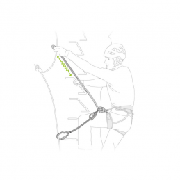 Longe via ferrata Scorpio Vertigo 2025 Petzl, Longe via ferrata Scorpio Vertigo 2025 Petzl, PETZL, Croque Montagne