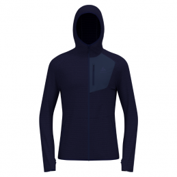 Pull à capuche zippé Ascent homme Odlo, Pull à capuche zippé Ascent homme Odlo, ODLO, Croque Montagne