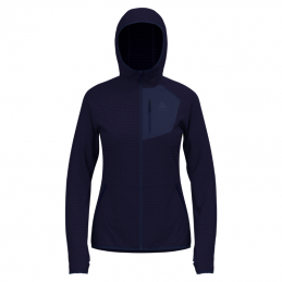 Pull à capuche zippé Ascent femme Odlo, Pull à capuche zippé Ascent femme Odlo, ODLO, Croque Montagne