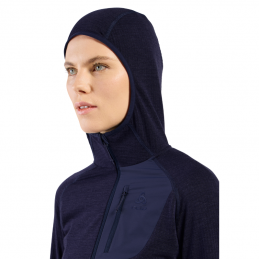 Pull à capuche zippé Ascent femme Odlo, Pull à capuche zippé Ascent femme Odlo, ODLO, Croque Montagne