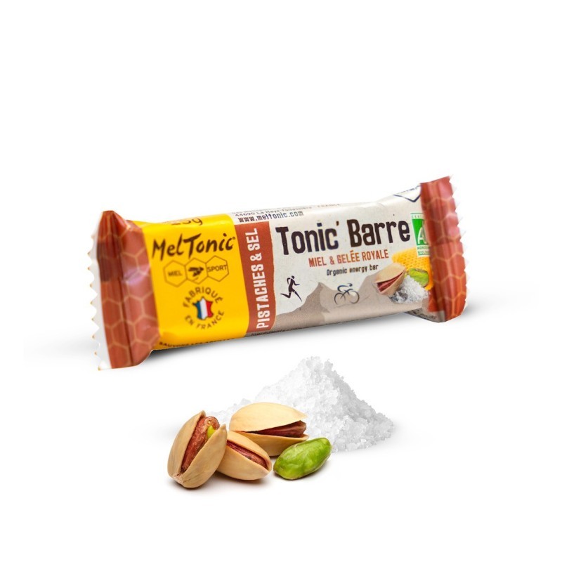 Barre énergétique bio Pistaches et fleur de sel Meltonic