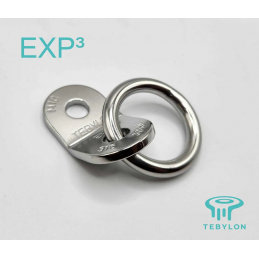 , Plaquette EXP³ inox D10 avec anneau Tebylon, TEBYLON, Croque Montagne