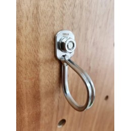 , Plaquette Ring Hanger D8 inox Tebylon, TEBYLON, Croque Montagne