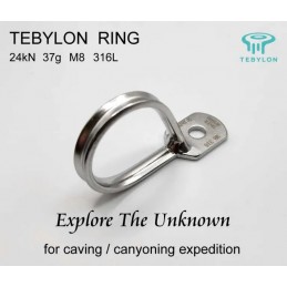 , Plaquette Ring Hanger D8 inox Tebylon, TEBYLON, Croque Montagne