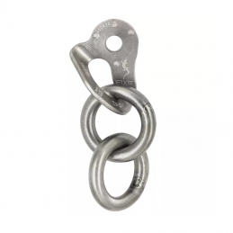 Plaquette Fixe1 + 2 anneaux A316L D10 Fixe, Plaquette inox Fixe1 + 2 anneaux A316L D10 Fixe, FIXE, Croque Montagne