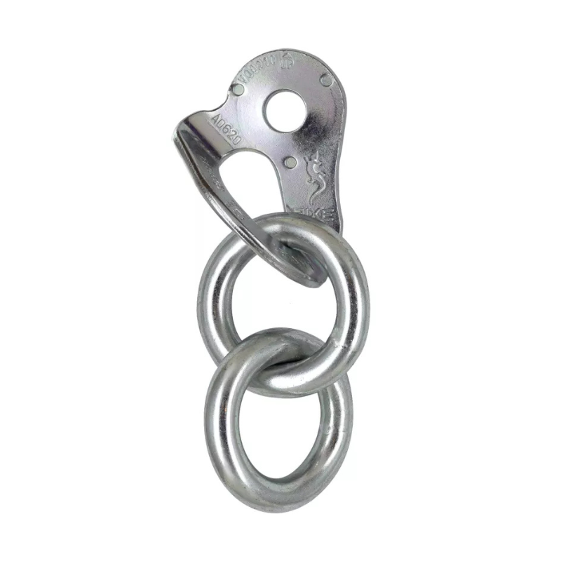 , Plaquette Fixe1 + 2 anneaux acier ecotri D10 Fixe, FIXE, Croque Montagne