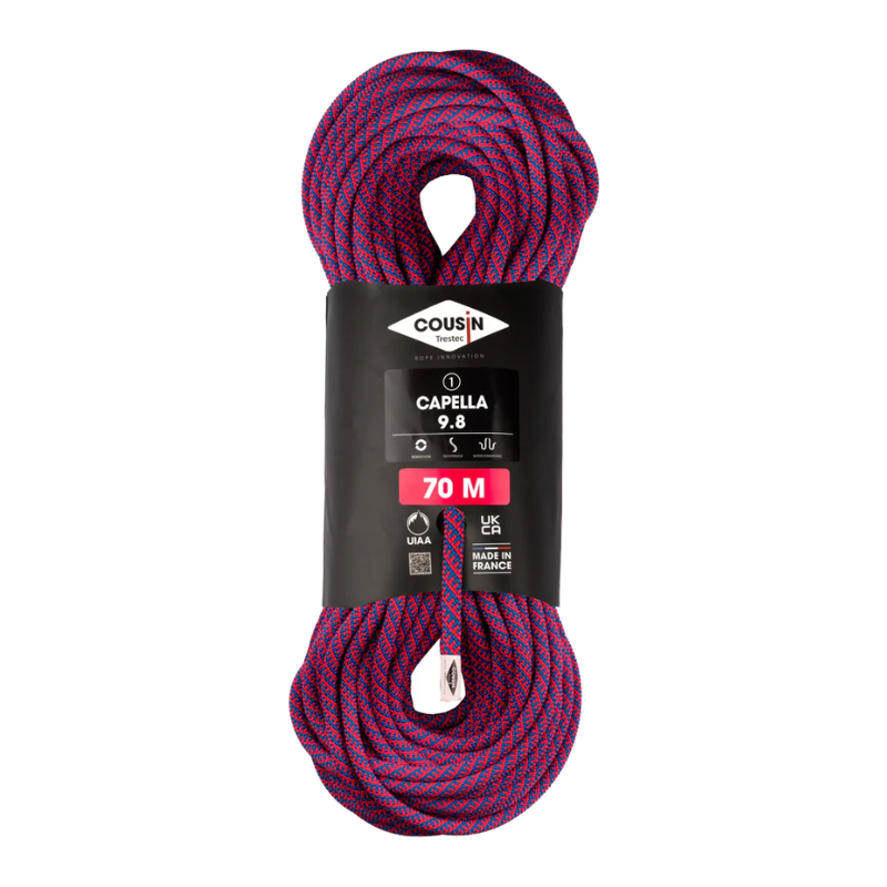 Corde Capella 9.8 mm 70 m Cousin Trestec, Corde Capella 9.8 mm 70 m Cousin Trestec, COUSIN TRESTEC, Croque Montagne