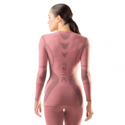 , Tee shirt manches longues LS merino femme Iron-Ic, IRON-IC, Croque Montagne